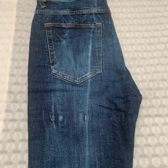 SOLD! Diesel D-Vider Carrot Blue Denim Jeans 0092X Stretch Distressed Mens - Picture 5 of 16